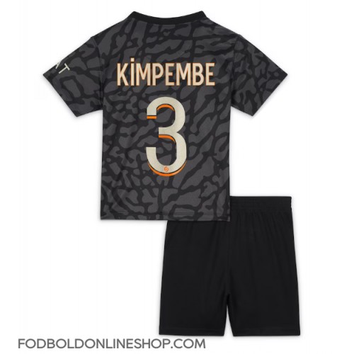 Paris Saint-Germain Presnel Kimpembe #3 Tredje trøje Børn 2023-24 Kortærmet (+ Korte bukser)